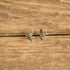 Flying Eagle shaped sterling silver earrings